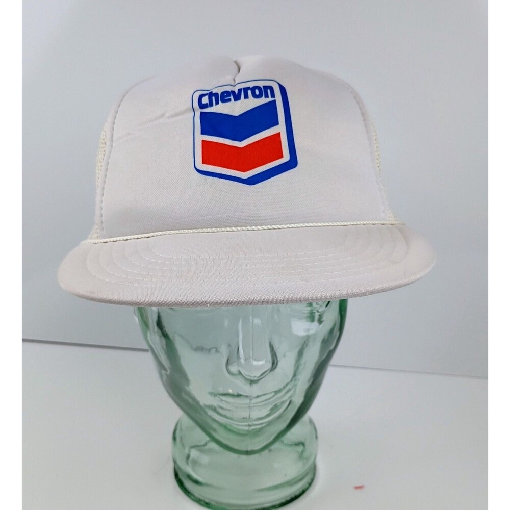 VTG Chevron Trucker Hat White